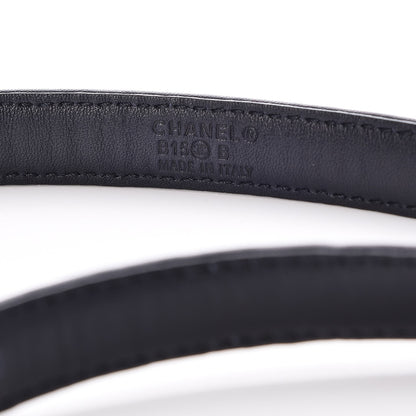 Chanel Lambskin Quilted CC Belt 75 30 Navy 8 of 8
