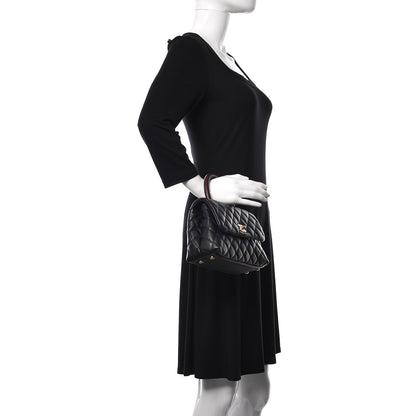 Chanel Caviar Lizard Embossed Quilted Mini Coco Handle Flap Black 2 of 10