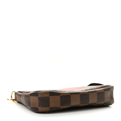 Louis Vuitton Damier Ebene Complice Trunks and Bags Mini Pochette Accessories Red 4 of 10