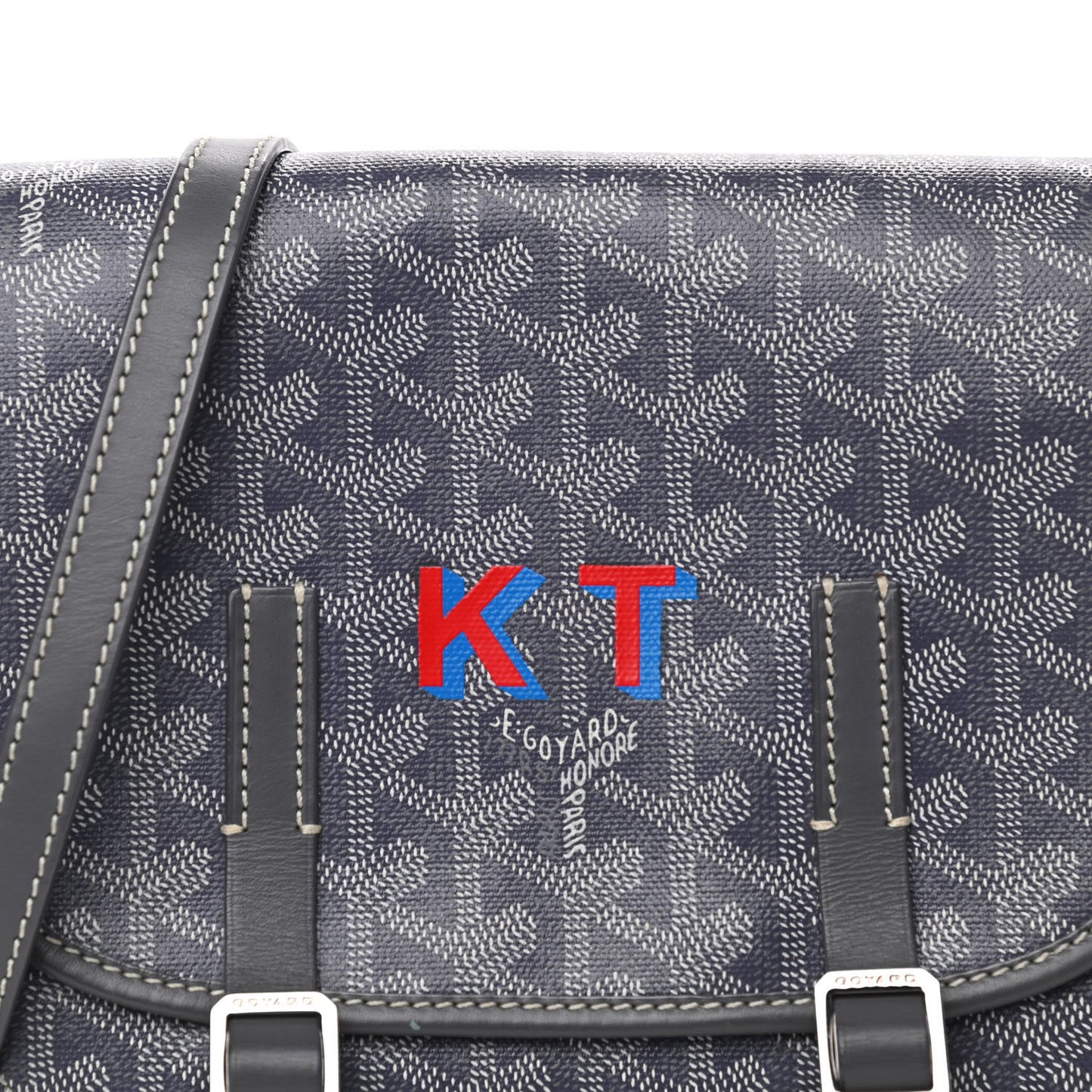 Goyardine Belvedere PM Messenger Bag Grey