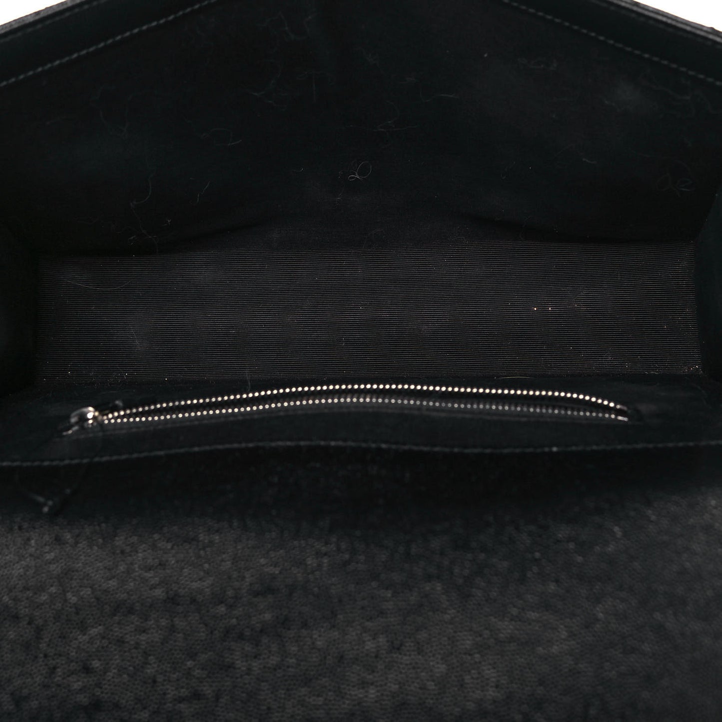 Grain De Poudre Matelasse Chevron Large Monogram Satchel Black