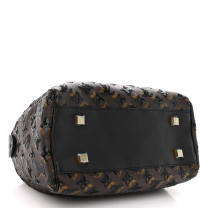 Louis Vuitton Monogram Sequins Eclipse Speedy 28 Black 4 of 10