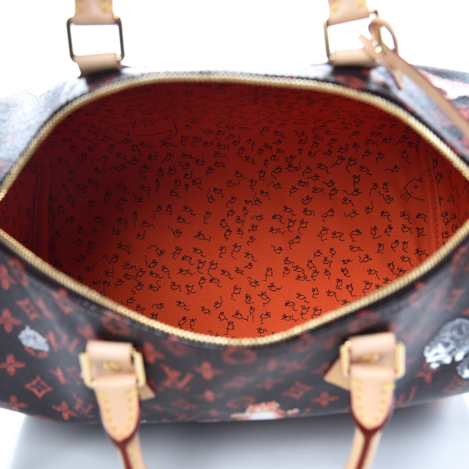 Louis Vuitton Catogram Speedy Bandouliere 30 Marron 5 of 8