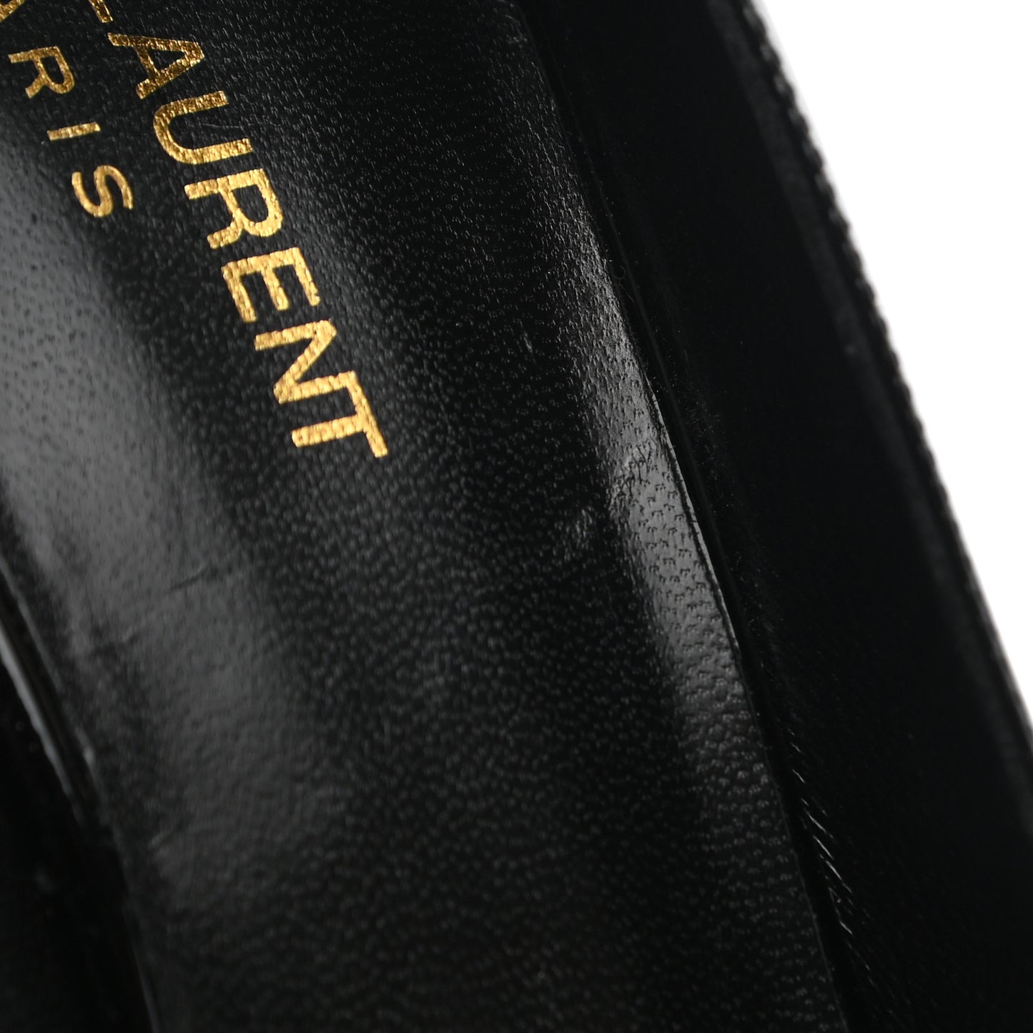 Patent Calfskin Anja 85 Pumps 40.5 Black