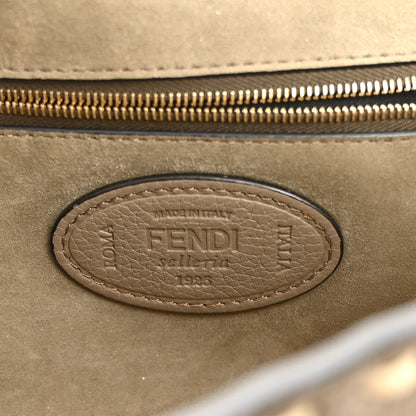 Fendi Cuoio Roma Sellerissima Nappa Sintetica Tape Stitch Mini Baguette Tempesta 6 of 9