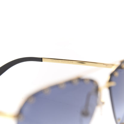 Louis Vuitton The Party Aviator Gradient Sunglasses Z2349U Blue 6 of 8