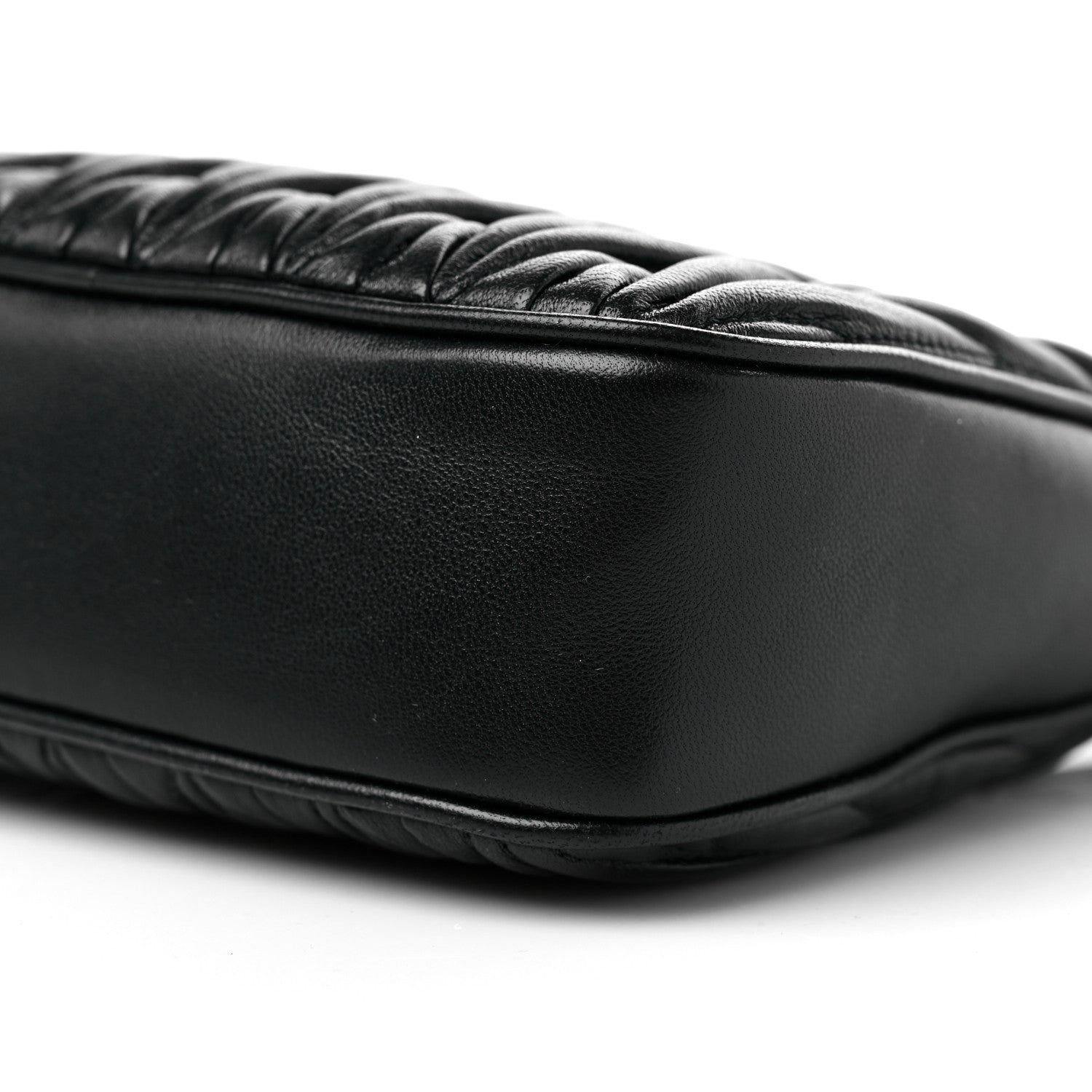 Miu Miu Nappa Matelasse Shoulder Bag Black 8 of 8