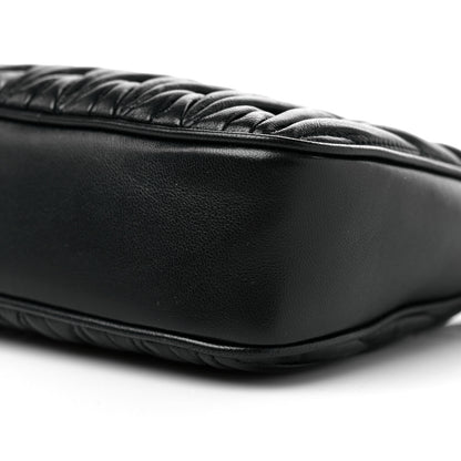 Miu Miu Nappa Matelasse Shoulder Bag Black 8 of 8