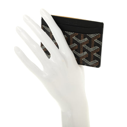 Goyard Goyardine Saint Sulpice Card Holder Black 2 of 9