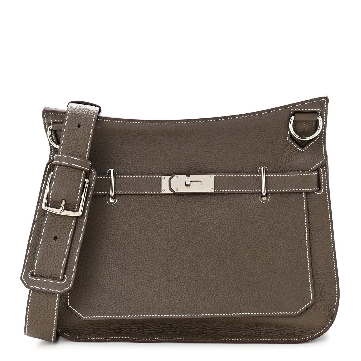 Hermes Taurillon Clemence Jypsiere 34 Etoupe 1 of 14