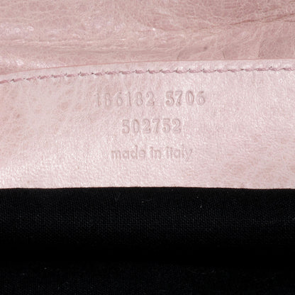 Balenciaga Agneau Giant 21 Rose Gold Hardware Envelope Clutch Bois de Rose 7 of 8