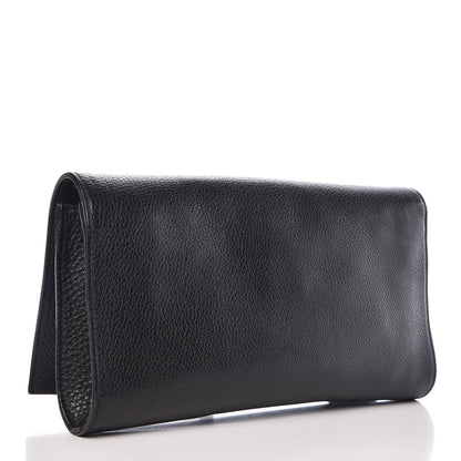 Gucci Pebbled Calfskin Medium Soho Clutch Black 3 of 7