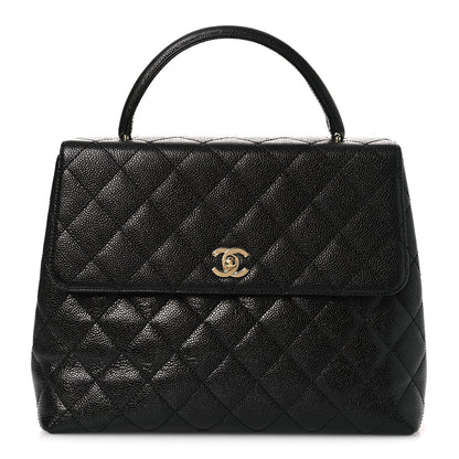 Chanel Caviar Quilted Jumbo Kelly Flap Black 1 of 11