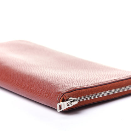 Hermes Epsom Silk'In Wallet Brique 7 of 10