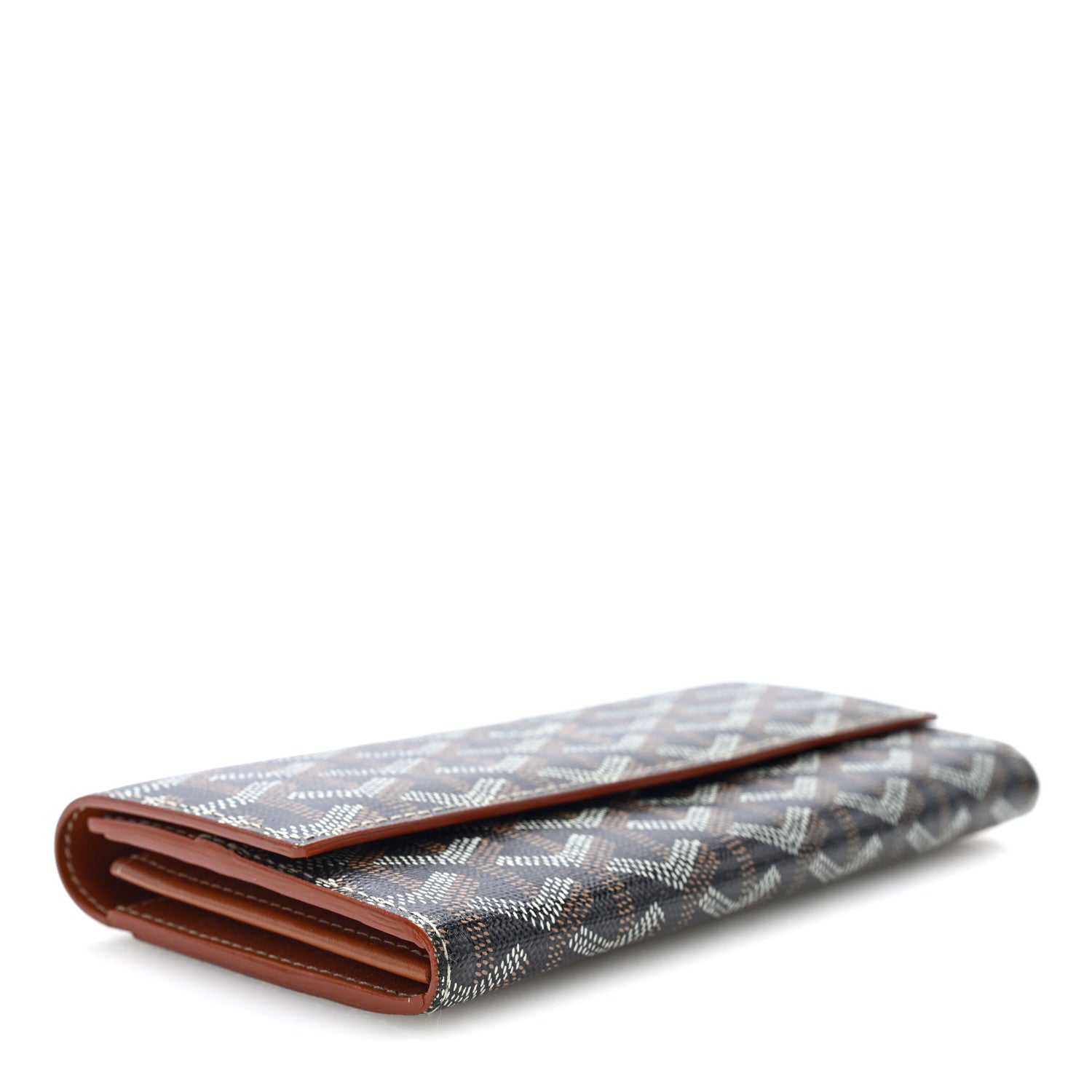 Goyard Goyardine Varenne Long Wallet Black Gold 4 of 7