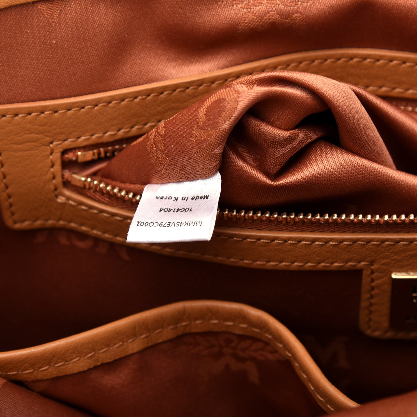 Visetos Studded Medium Dual Stark Backpack Cognac