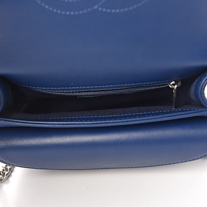 Chanel Calfskin Coco Eyelets Small Flap Bag Blue 5 of 10
