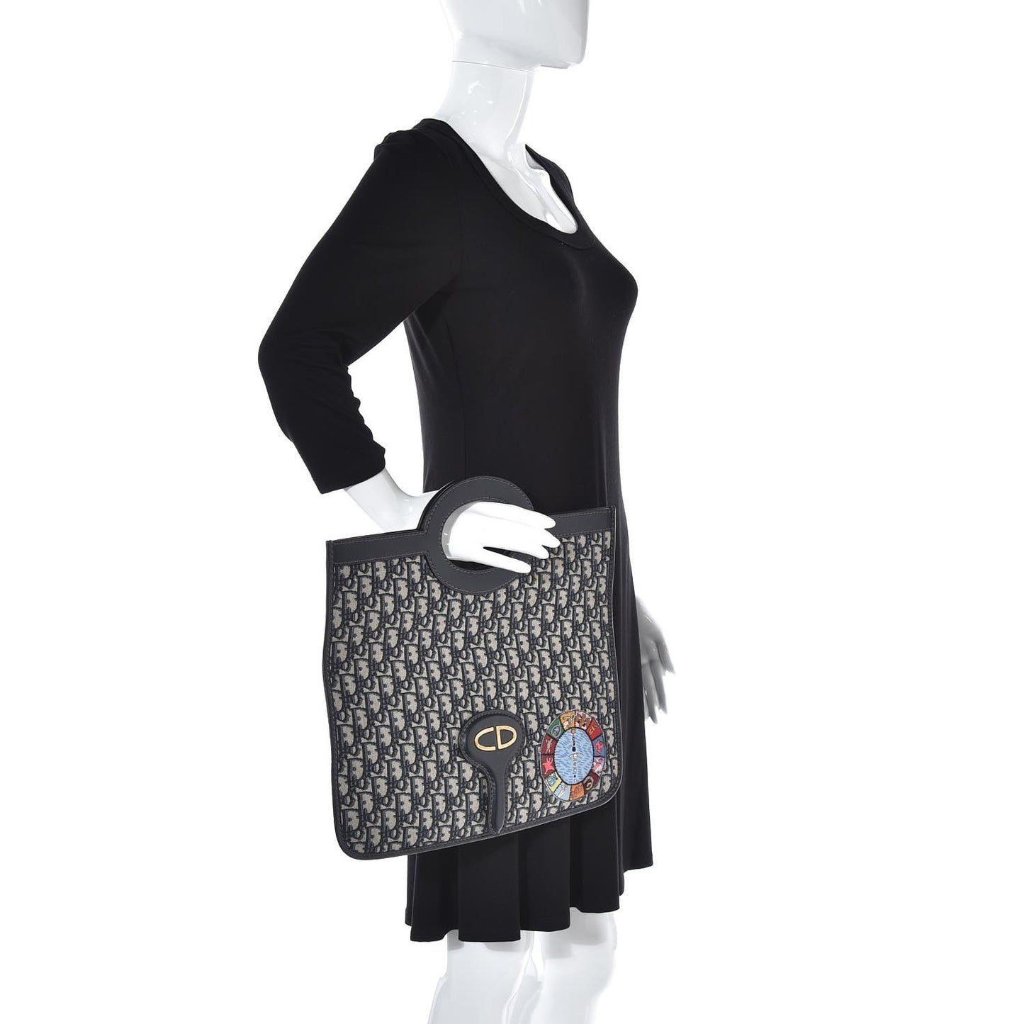 Oblique Tarot Fold Over Clutch Blue