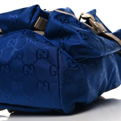Gucci Econyl Nylon Monogram Off The Grid Utility Pocket Backpack Orient Blue New Plaster 10 of 12