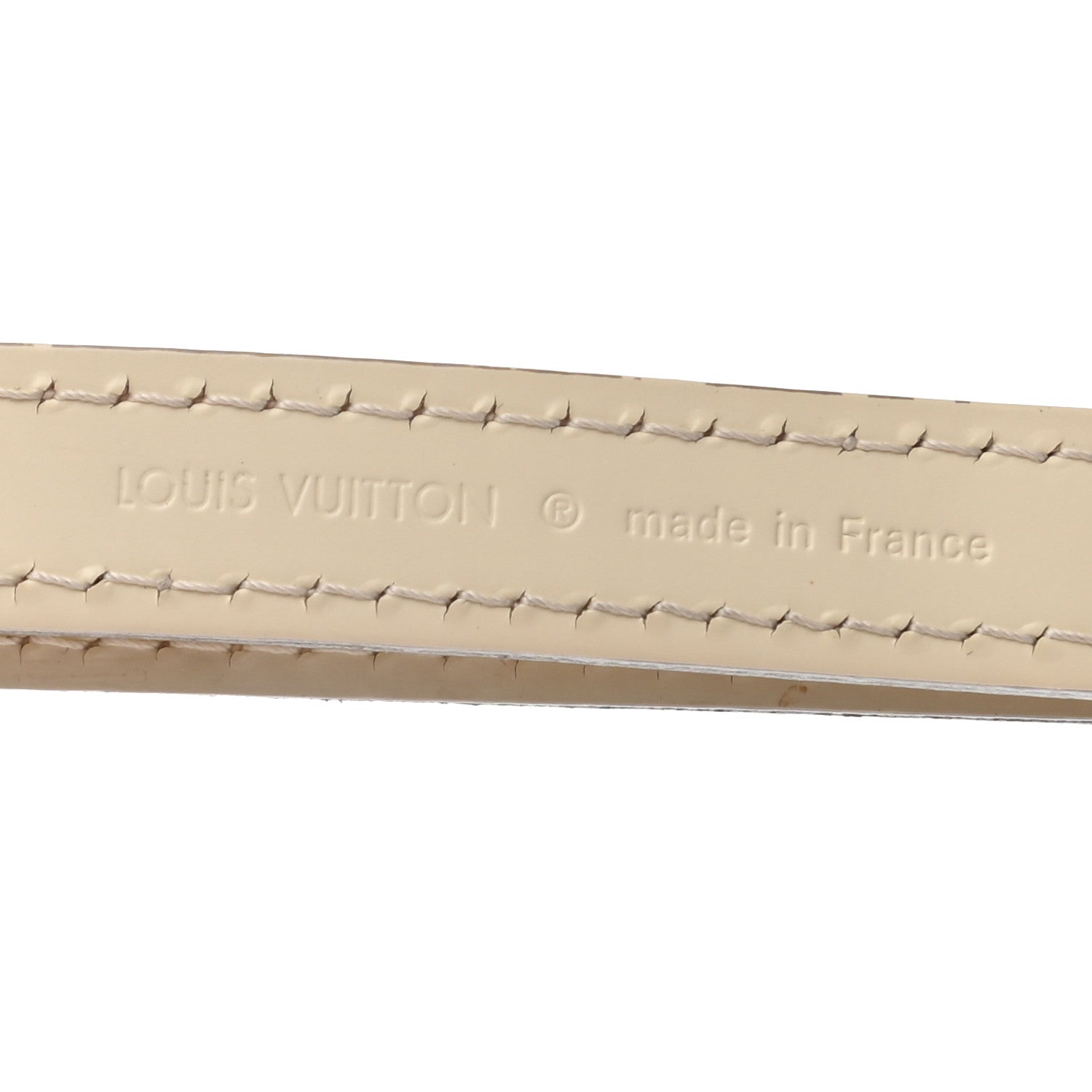 Louis Vuitton Calfskin Alma 16mm Adjustable Shoulder Strap Ivory 3 of 3