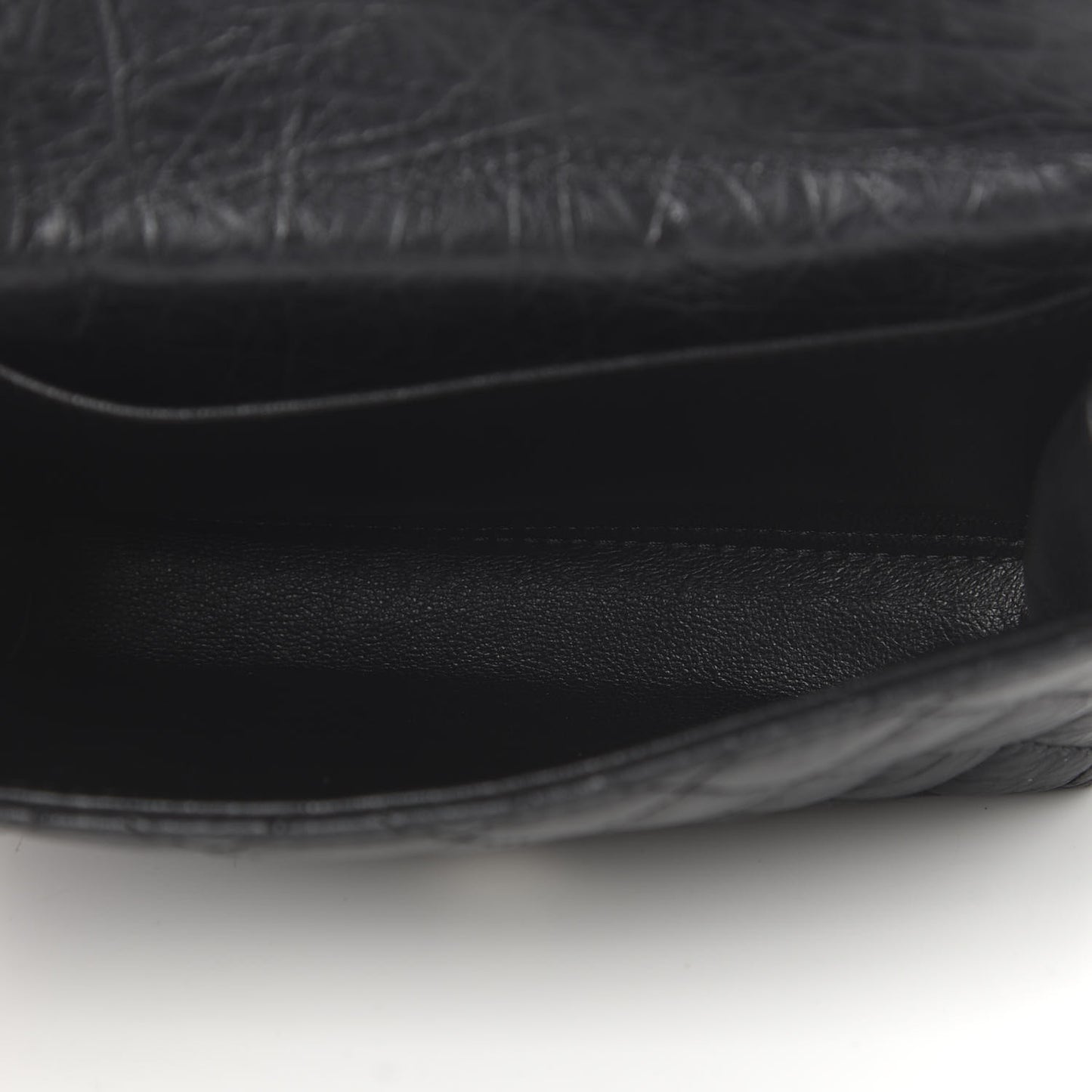 Aged Calfskin Quilted 2.55 Reissue Flap Belt Bag Clutch Black