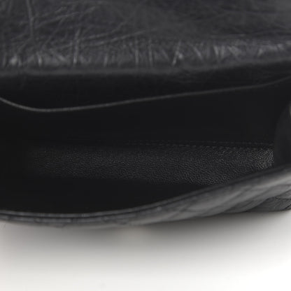 Chanel Aged Calfskin Quilted 2.55 Reissue Flap Belt Bag Clutch Black 5 of 9