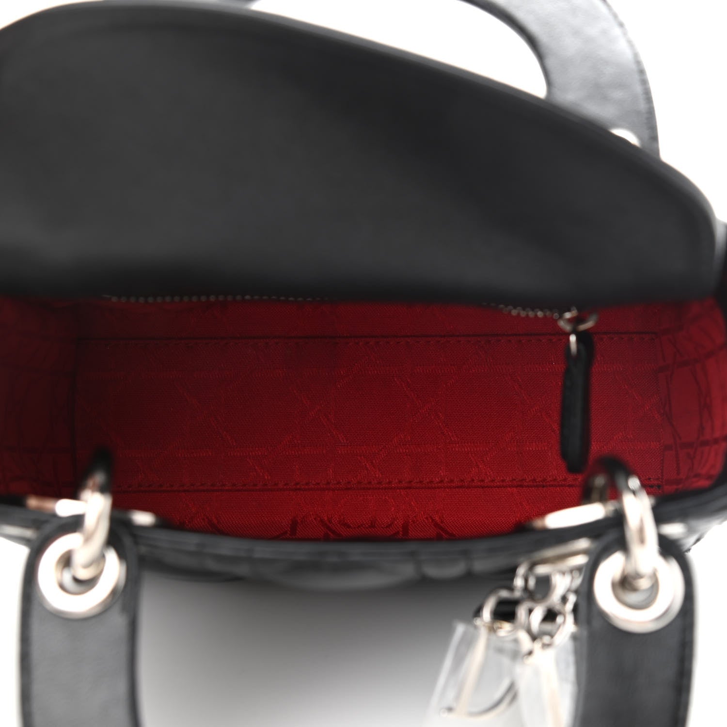 Christian Dior Lambskin Cannage Mini Lady Dior Black 5 of 12