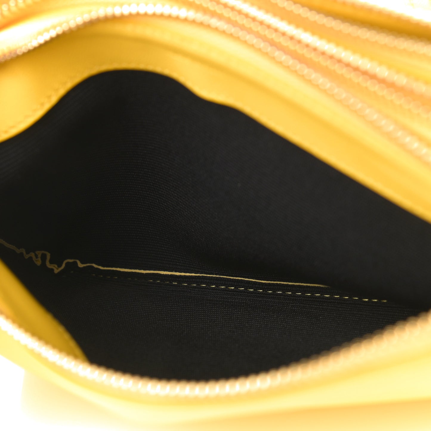 Lambskin Small Trio Crossbody Bag Fluo Yellow
