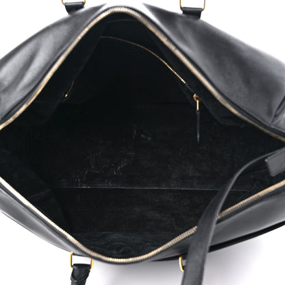Saint Laurent Calfskin Classic Duffle 12 Black 5 of 18