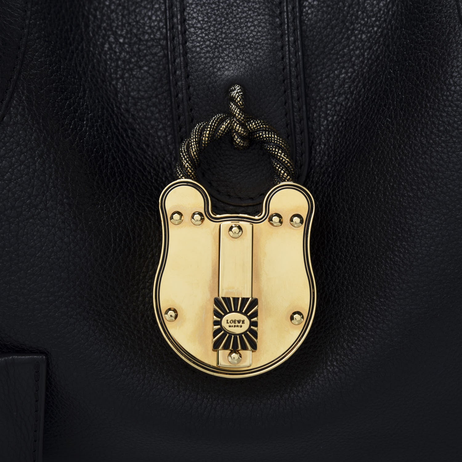Loewe Calfskin Calle Hobo Black 9 of 9