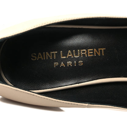 Saint Laurent Calfskin Cap Toe Janis 105 Platform Pumps 37.5 Powder 8 of 12