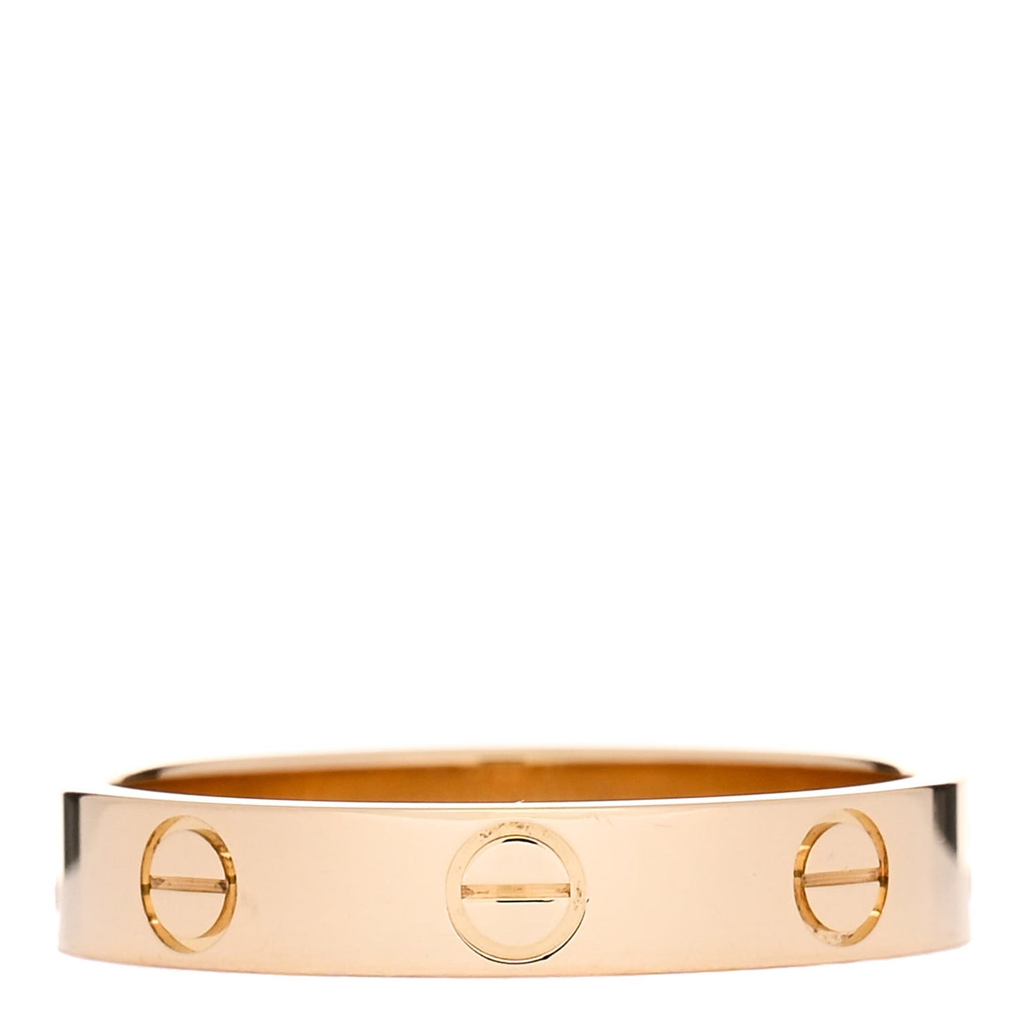 18K Yellow Gold 3.5mm LOVE Wedding Band Ring 54 6.75