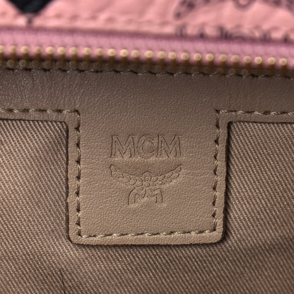 MCM Visetos Studded Retro Trilogie Stark Backpack Pink 5 of 14