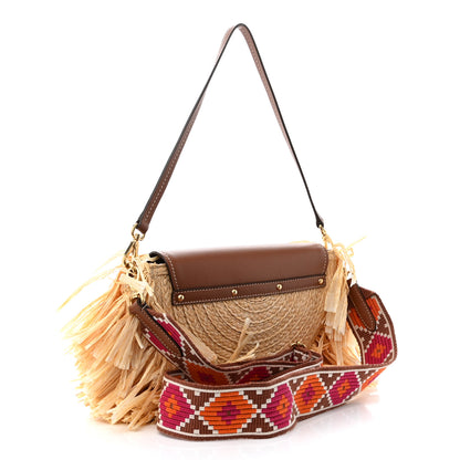 Miu Miu Raffia Fringe On The Coast Shoulder Bag 3 of 9