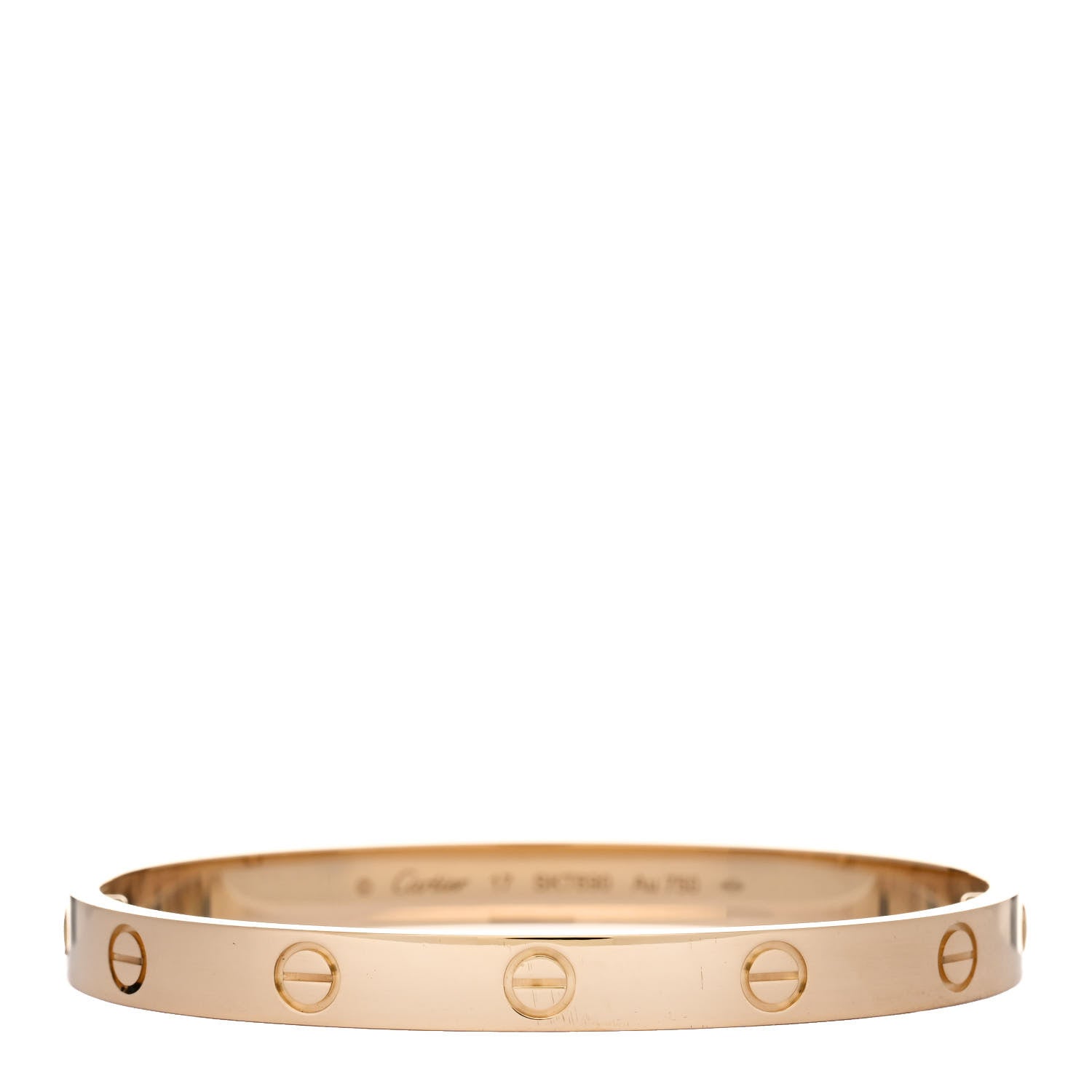 Cartier 18K Yellow Gold LOVE Bracelet 17 1 of 4
