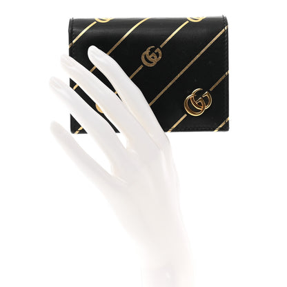 Gucci Calfskin Diagonal GG Card Case Black 2 of 11