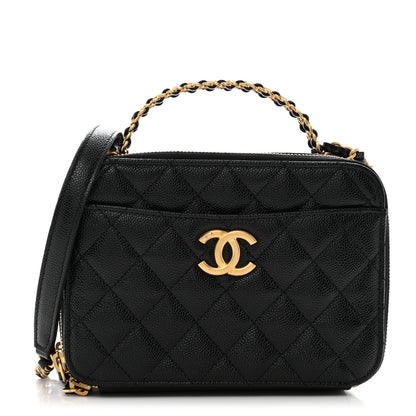 Chanel Caviar Quilted Small Pick Me Up Vanity Case Black 1 of 14