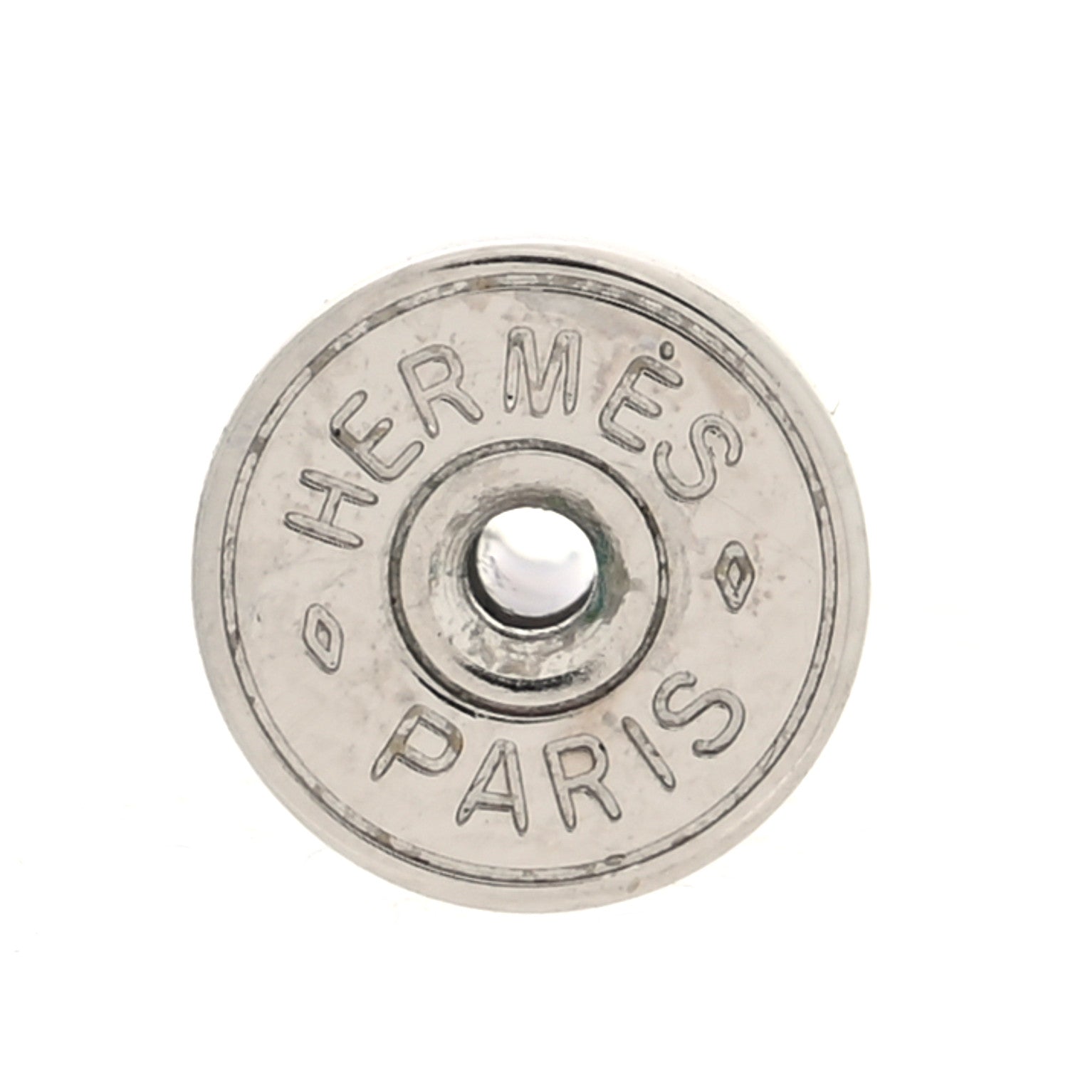 Hermes Palladium Swift Small Heritage Equestre Etrier Earrings Etoupe 4 of 5