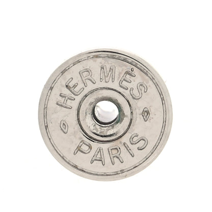 Hermes Palladium Swift Small Heritage Equestre Etrier Earrings Etoupe 4 of 5