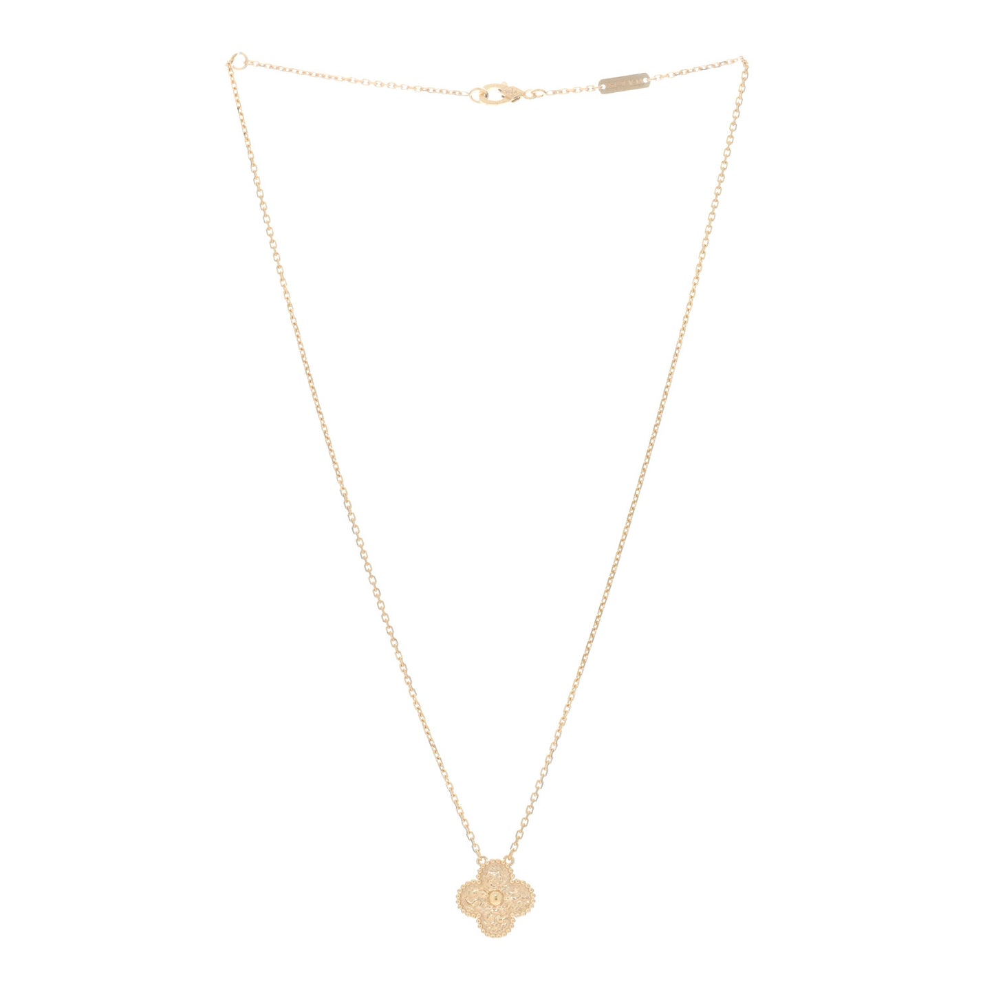 18K Yellow Gold Vintage Alhambra Pendant Necklace