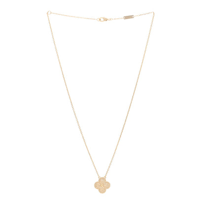 Van Cleef & Arpels 18K Yellow Gold Vintage Alhambra Pendant Necklace 3 of 5