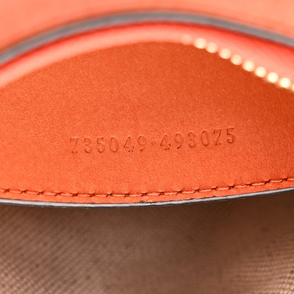 Gucci Calfskin GG Matelasse Chain Handbag Deep Orange Natural 7 of 10