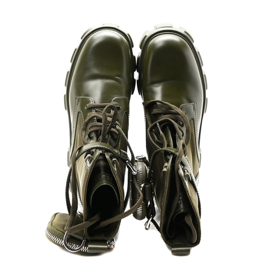 Spazzolato Rois Re-Nylon Metal Triangle Logo Monolith Pouch Pocket 55mm Boots 41 Militare