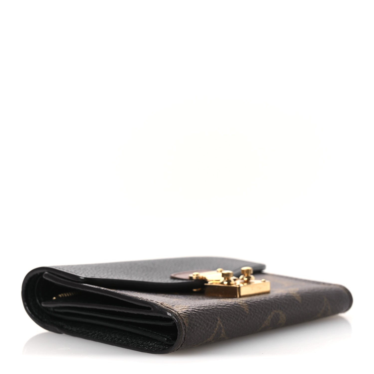 Louis Vuitton Monogram Pallas Compact Wallet NM Black 4 of 7