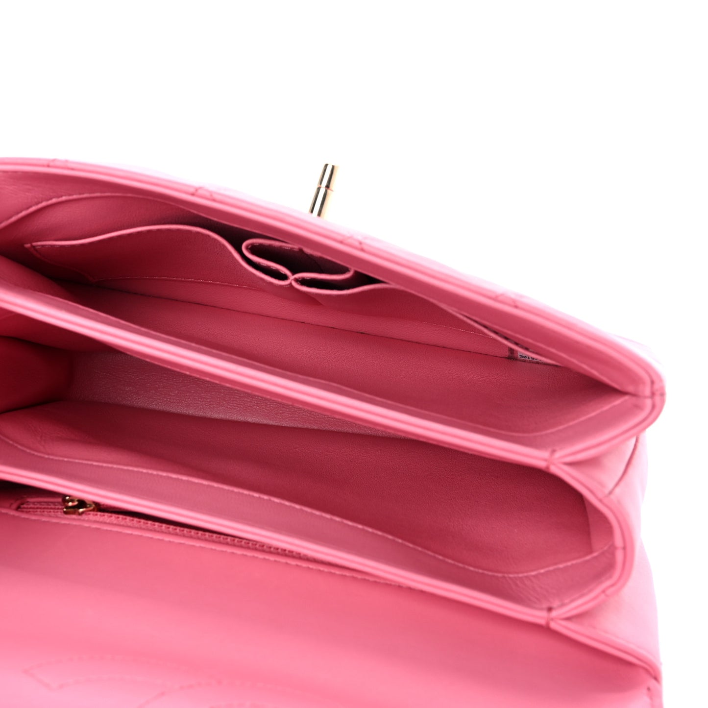 Lambskin Quilted Small Trendy CC Flap Dual Handle Bag Light Pink