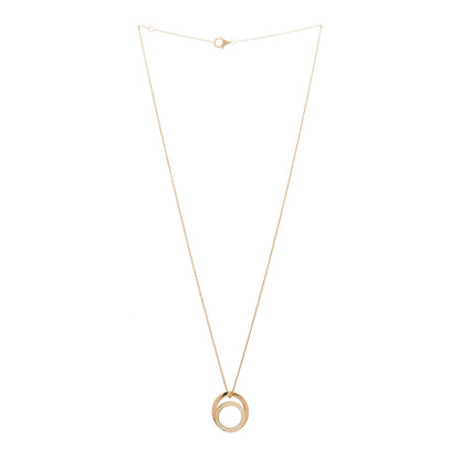 Cartier 18K Pink Gold Diamond Etincelle De Cartier Pendant Necklace 2 of 5