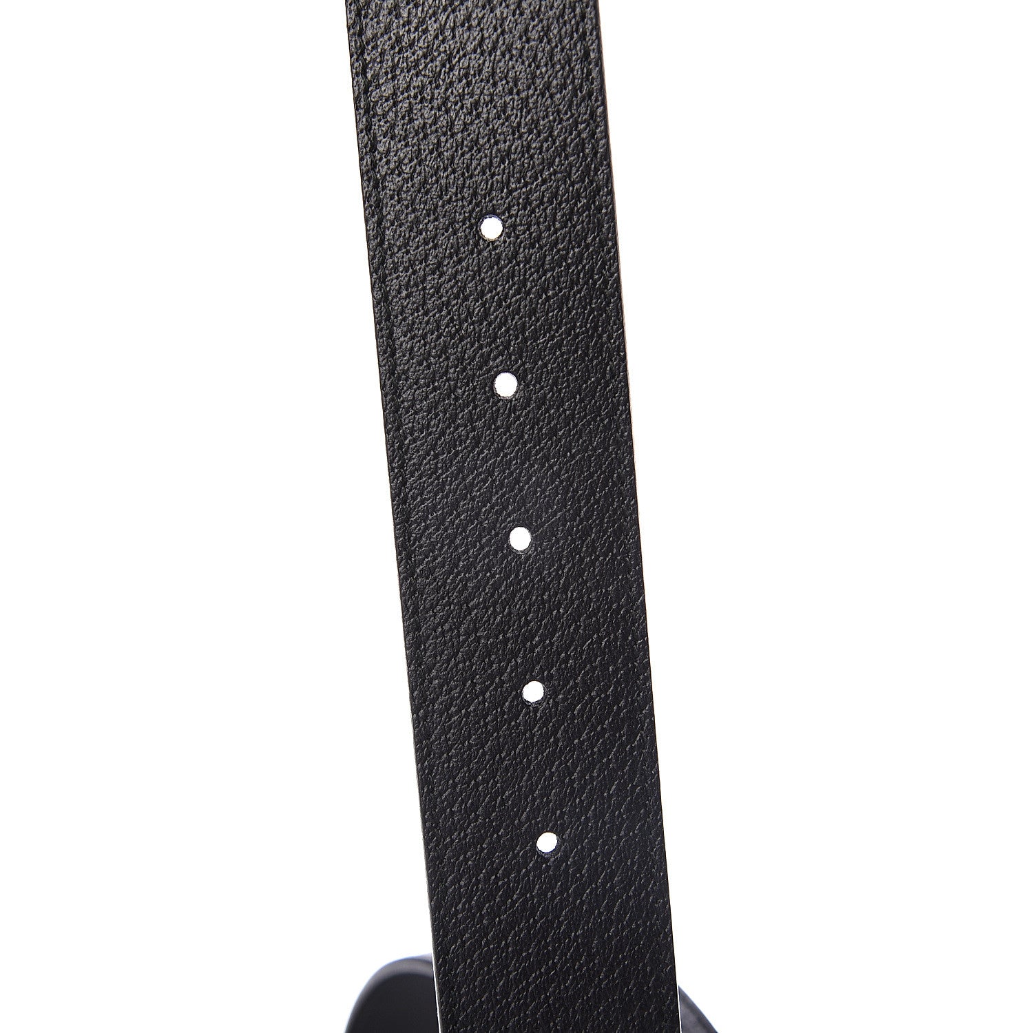 Gucci Textured Calfskin Double G 40mm Belt 80 32 Black 4 of 5