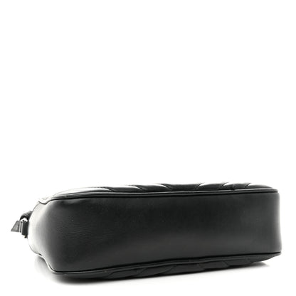 Saint Laurent Calfskin Matelasse Monogram Monochrome Lou Camera Bag Black 4 of 11