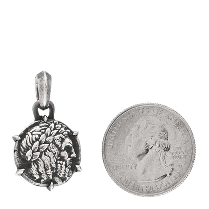 David Yurman Sterling Silver Greek Coin Amulet Pendant 2 of 4