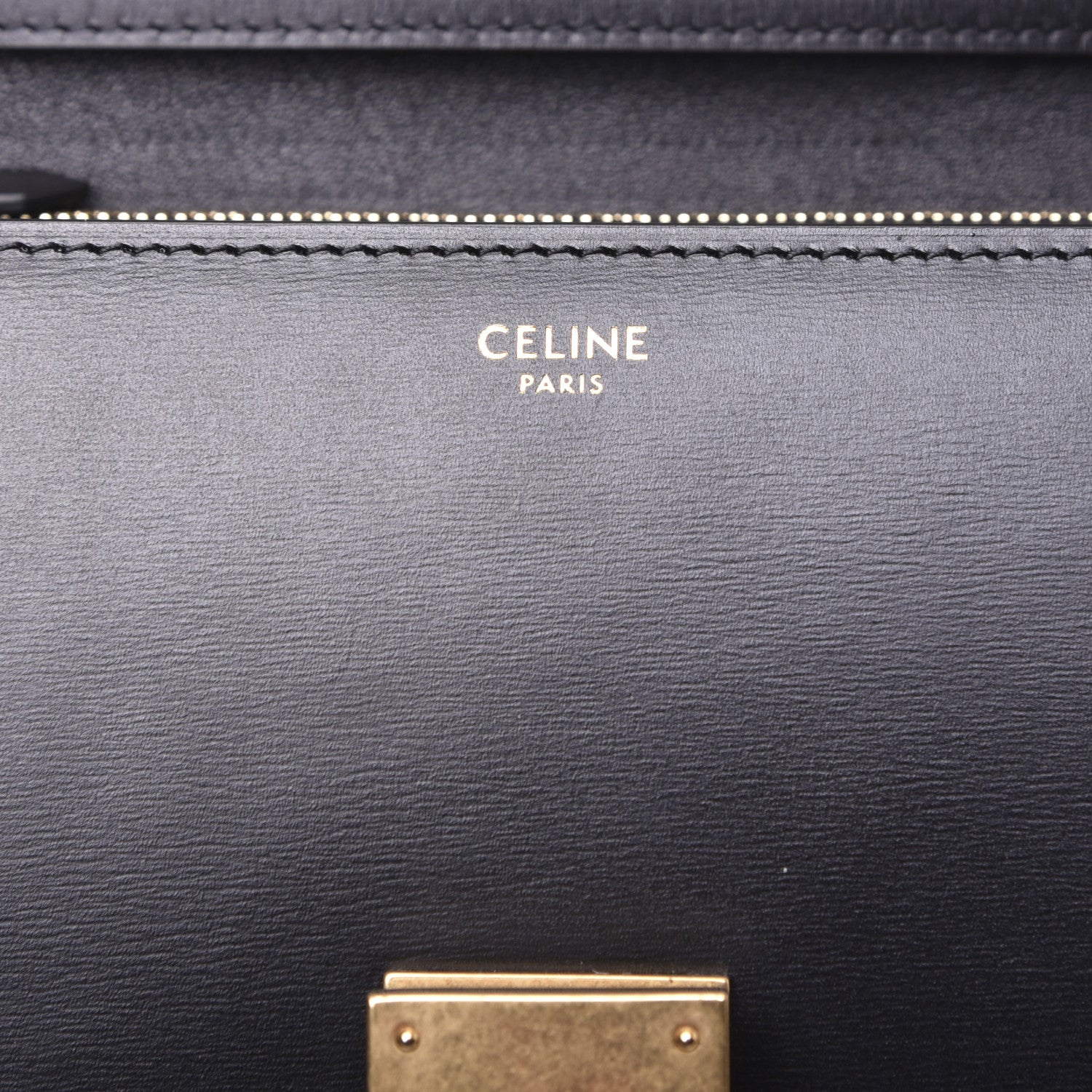 Celine Box Calfskin Medium Classic Box Flap Bag Black 9 of 12